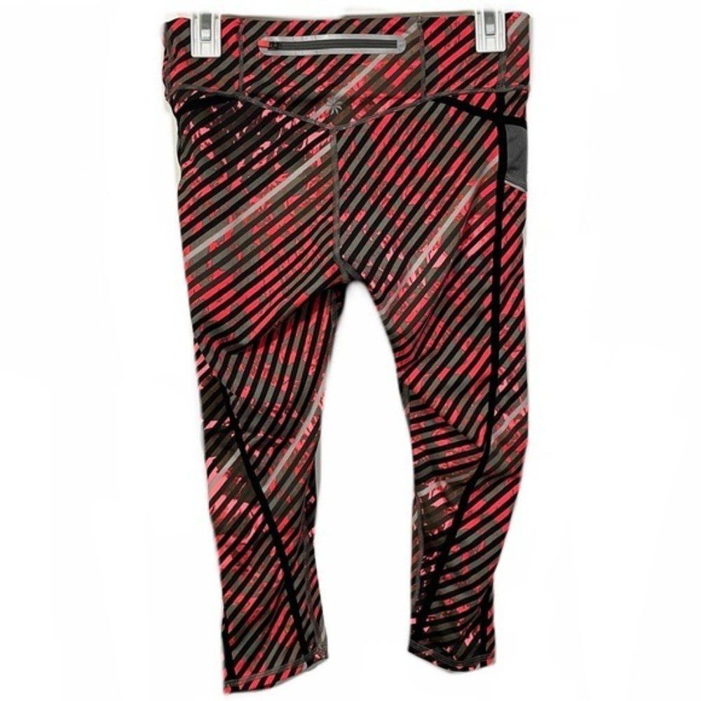 Athleta Patterned Cropped Activewear Leggings - image 1